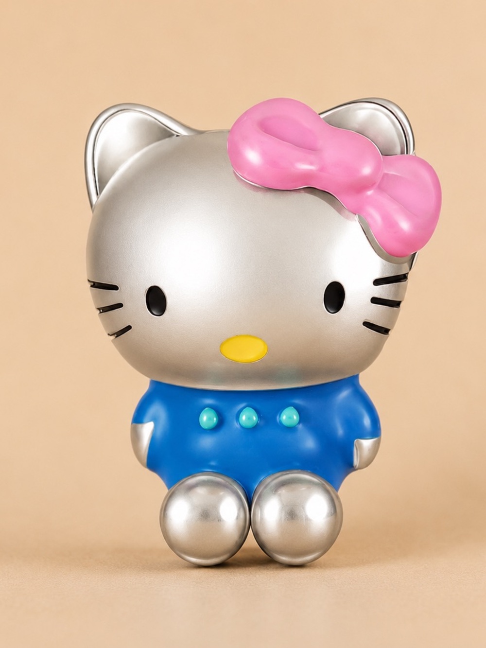 Sterling Silver Pink Cat Charm - compatible with European bracelet